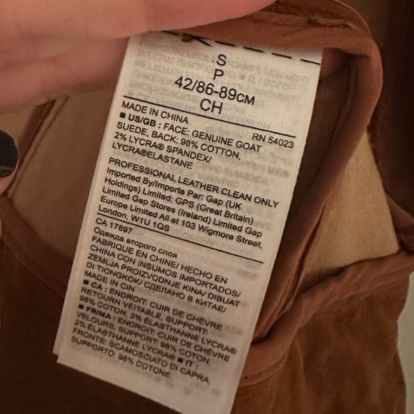 NWT ✨ Genuine Suede Banana Republic Moto Jacket - Small - Picture 7 of 9